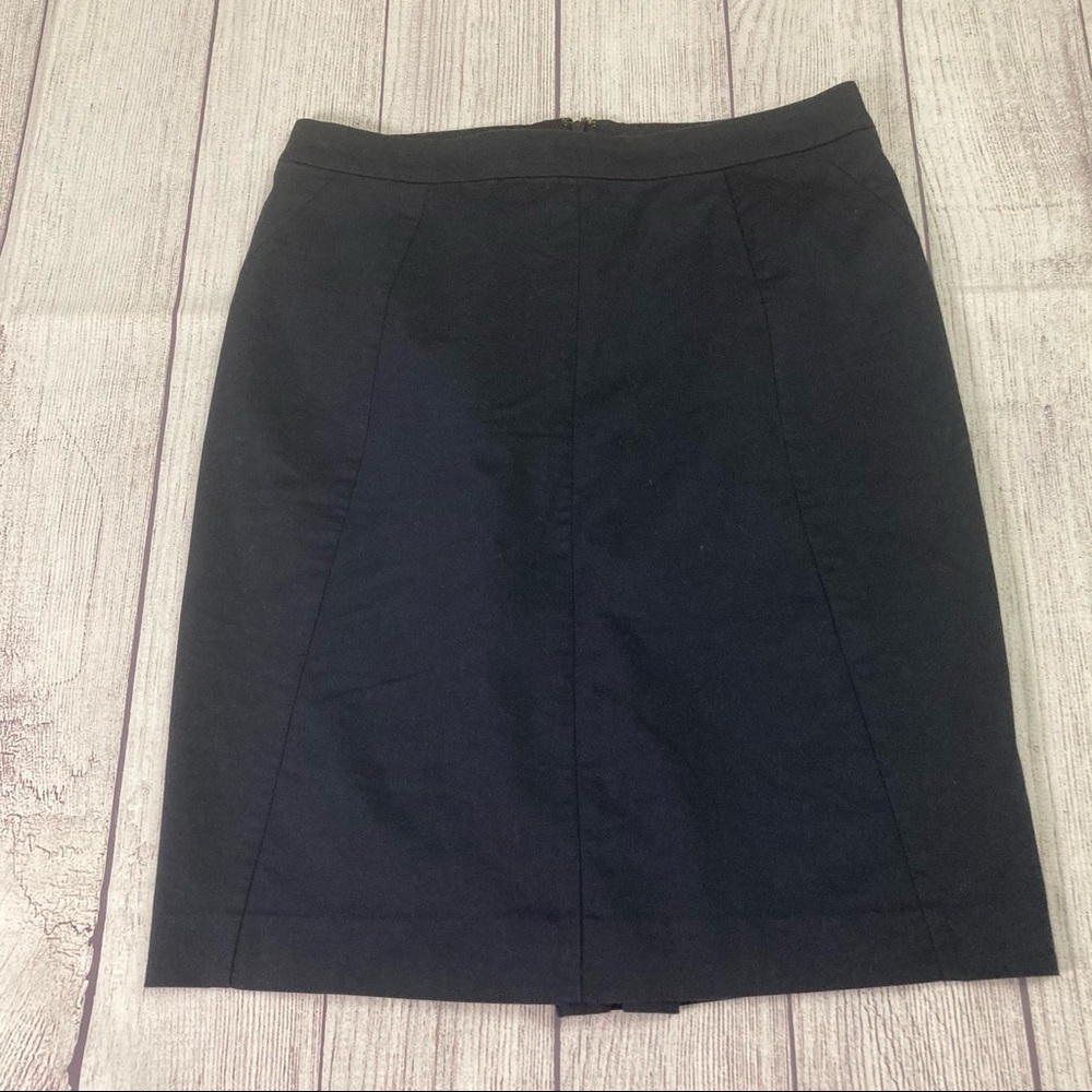 Ann Taylor Petite Cotton Sateen Pencil Skirt